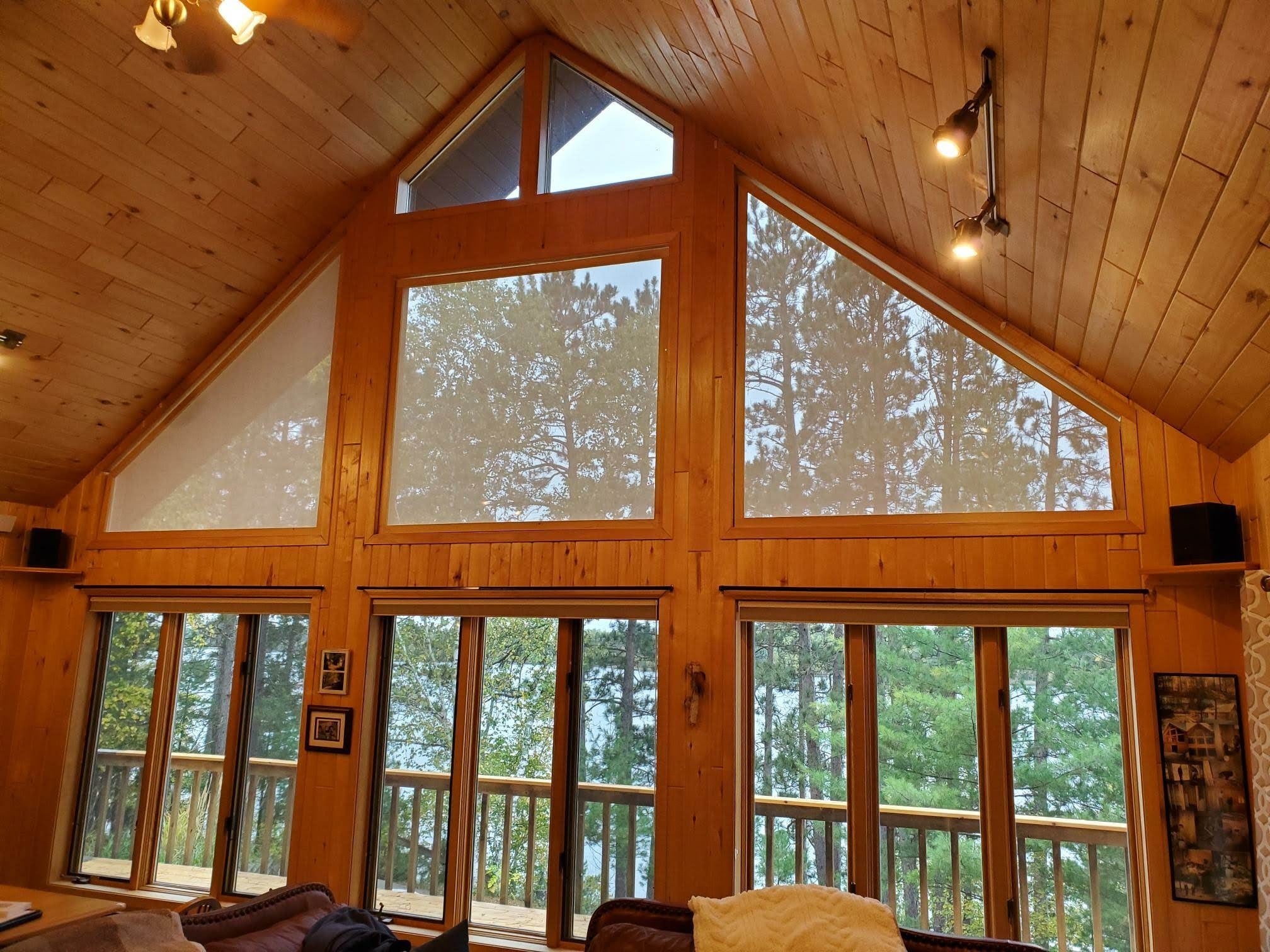 Removable Solar Inserts in wood frame home