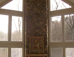 Windows with film are on the right; no film on the left. Best Solar Control window tint sample