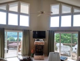 We can paint the trim of our Removable Solar Inserts to match your decor. Best Solar Control removable solar inserts with white trim